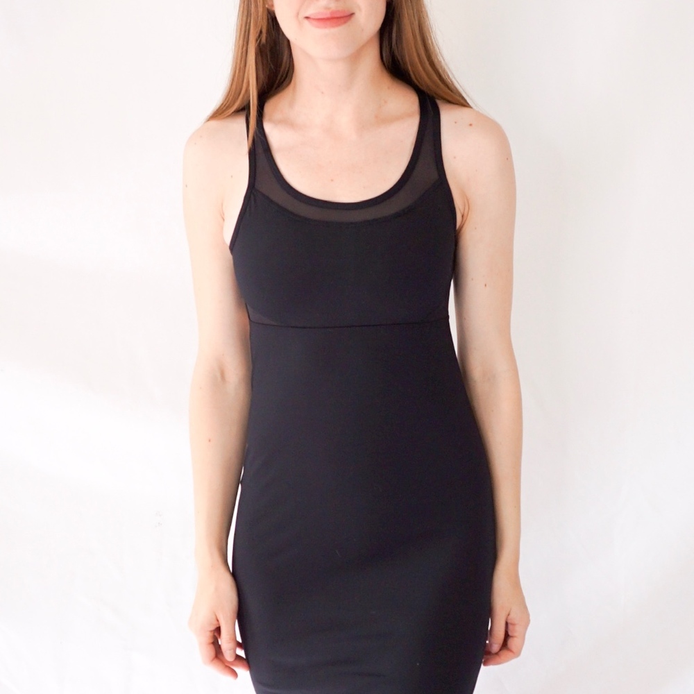 FABLETICS Tropez Black Mini Dress Racer Back 0490 - Picture 3 of 8